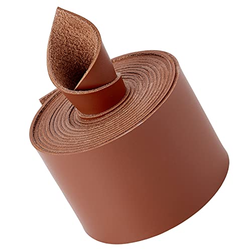 GORGECRAFT 79" Lange 2" breite Matte Flache Lederschnurstreifen 2 mm Dick Braune Lederriemenrolle Gürtelwickel Einseitige Leder-Flechtschnur Zubehör Für Kunstschnur Zum Basteln Griffe Gürtel DIY GORGECRAFT 79" Lange 2" breite Matte Flache Lederschnurstreifen 2 mm Dick Braune Lederriemenrolle Gürtelwickel Einseitige Leder-Flechtschnur Zubehör Für Kunstschnur Zum Basteln Griffe Gürtel DIY von GORGECRAFT