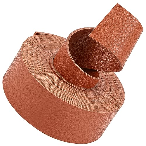 GORGECRAFT 79" langes Flaches Hellbraunes Lederband Doppelseitiger Lederstreifen 1" breite Ledergürtelstreifen Mit Litschi-Muster Glänzendes Kunstlederzubehör DIY-Halsketten Armbänder Schmuck GORGECRAFT 79" langes Flaches Hellbraunes Lederband Doppelseitiger Lederstreifen 1" breite Ledergürtelstreifen Mit Litschi-Muster Glänzendes Kunstlederzubehör DIY-Halsketten Armbänder Schmuck von GORGECRAFT