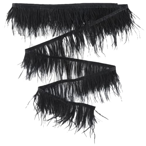 GORGECRAFT 8~10cm Breites Straußenfederbesatzband Schwarzes Naturfeder Fransenband 5 m Damenbekleidung Strang Kostümband Zubehör Hochzeitsdekorationen DIY Kleidung Nähen von Kleidung Stiefeln GORGECRAFT 8~10cm Breites Straußenfederbesatzband Schwarzes Naturfeder Fransenband 5 m Damenbekleidung Strang Kostümband Zubehör Hochzeitsdekorationen DIY Kleidung Nähen von Kleidung Stiefeln von GORGECRAFT