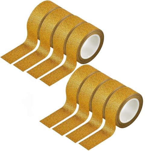 GORGECRAFT 8 Rolle X 10 m DIY Glitzer Tape Set 15mm Breit Funkelndes Dekoratives Klebeband Goldenes Abdeckband Set Scrapbook Zubehör Tape Für Tagebuch Handbuch Fotoalbum Basteln Und Geschenke GORGECRAFT 8 Rolle X 10 m DIY Glitzer Tape Set 15mm Breit Funkelndes Dekoratives Klebeband Goldenes Abdeckband Set Scrapbook Zubehör Tape Für Tagebuch Handbuch Fotoalbum Basteln Und Geschenke von GORGECRAFT
