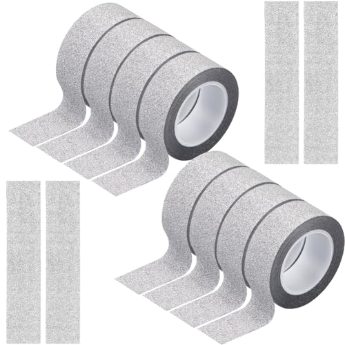 GORGECRAFT 8 Rolle X 10 m DIY Glitzer Tape Set 15mm Breit Funkelndes Dekoratives Klebeband Silbernes Abdeckband Set Scrapbook Zubehör Tape Für Tagebuch Handbuch Fotoalbum Basteln Und Geschenke GORGECRAFT 8 Rolle X 10 m DIY Glitzer Tape Set 15mm Breit Funkelndes Dekoratives Klebeband Silbernes Abdeckband Set Scrapbook Zubehör Tape Für Tagebuch Handbuch Fotoalbum Basteln Und Geschenke von GORGECRAFT