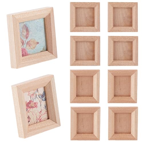 GORGECRAFT 8 Stück 2 Stile Miniatur Fotorahmen Holz Puppenhaus Dekoration Möbelzubehör Mini Bilderrahmen Schmuckständer Für Foto Requisiten Puppenhaus Dekor 32x32mm 32x28mm GORGECRAFT 8 Stück 2 Stile Miniatur Fotorahmen Holz Puppenhaus Dekoration Möbelzubehör Mini Bilderrahmen Schmuckständer Für Foto Requisiten Puppenhaus Dekor 32x32mm 32x28mm von GORGECRAFT
