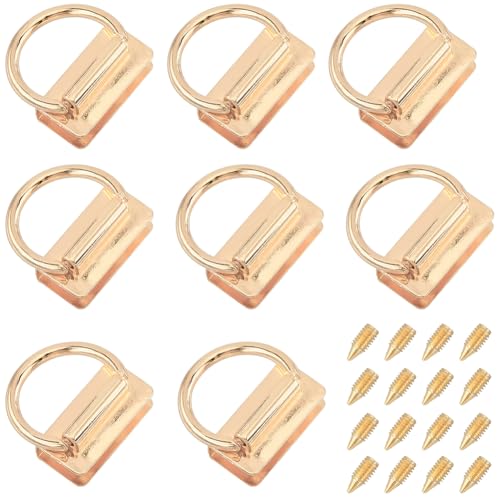 GORGECRAFT 8 Stück Taschenverbinder Aus Metall Goldene Legierung D Ring Brückenaufhänger Seitentaschen Kettenglied Clip Gurt Schlüsselband Haken Verschlussschnalle Mit Schraube Für DIY Lederhandwerk GORGECRAFT 8 Stück Taschenverbinder Aus Metall Goldene Legierung D Ring Brückenaufhänger Seitentaschen Kettenglied Clip Gurt Schlüsselband Haken Verschlussschnalle Mit Schraube Für DIY Lederhandwerk von GORGECRAFT