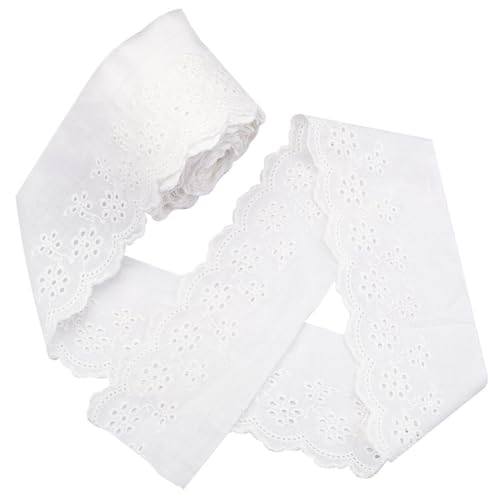 GORGECRAFT 8 Yard Baumwolle Spitzenbesatz Ösen Stickerei Stoff Vorhang Tischdecke Schonbezug Braut Diy Kleidung/Accessoires Zum Basteln Nähen Hochzeitsdekoration 80 mm Breit GORGECRAFT 8 Yard Baumwolle Spitzenbesatz Ösen Stickerei Stoff Vorhang Tischdecke Schonbezug Braut Diy Kleidung/Accessoires Zum Basteln Nähen Hochzeitsdekoration 80 mm Breit von GORGECRAFT