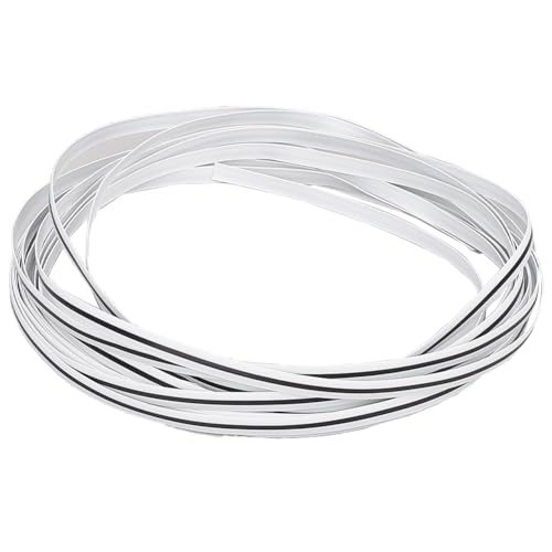 GORGECRAFT 8mm X 10m Rattan-Weberei Korbgeflecht Reparaturmaterial Synthetisches Rattan Schilfrohr Gurtband Kunststoff Flach Gewebtes Für Reparatur Möbel Stuhl Tisch Aufbewahrungskorb Schwarz Weiß GORGECRAFT 8mm X 10m Rattan-Weberei Korbgeflecht Reparaturmaterial Synthetisches Rattan Schilfrohr Gurtband Kunststoff Flach Gewebtes Für Reparatur Möbel Stuhl Tisch Aufbewahrungskorb Schwarz Weiß von GORGECRAFT