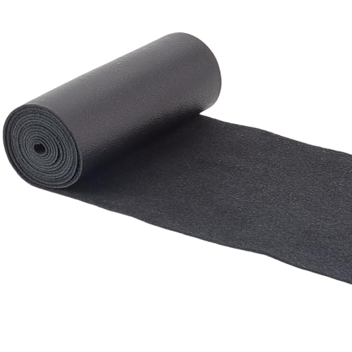 GORGECRAFT 9 10 m X 8cm Schafslederstreifen Echtes Lederband Hochwertiges Weiches Lammfell Schwarzes Flaches Lederband Für Heimwerker Basteln Armbänder Schmuckherstellung Gürtel Säumen von Kleidungsst von GORGECRAFT
