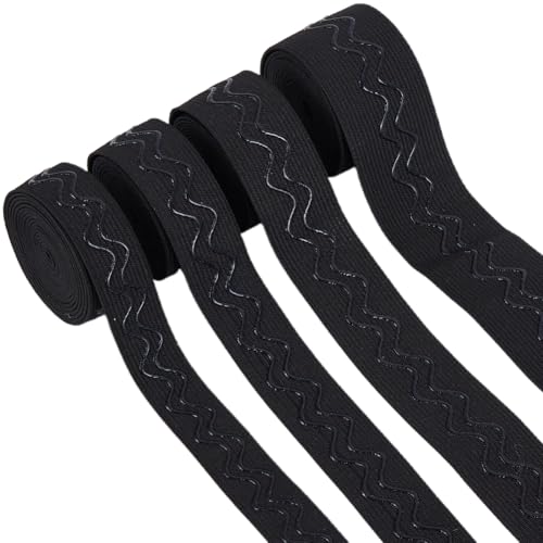 GORGECRAFT 9 Yards 4 Größen Rutschfestes Elastisches Band Schwarzes Wellen Silikon Gummiband 20mm 25mm 30mm 38mm Breites Wellen Stretch Gummi Griffband Für Heimwerker Nähen Basteln Kleidungszubehö GORGECRAFT 9 Yards 4 Größen Rutschfestes Elastisches Band Schwarzes Wellen Silikon Gummiband 20mm 25mm 30mm 38mm Breites Wellen Stretch Gummi Griffband Für Heimwerker Nähen Basteln Kleidungszubehö von GORGECRAFT