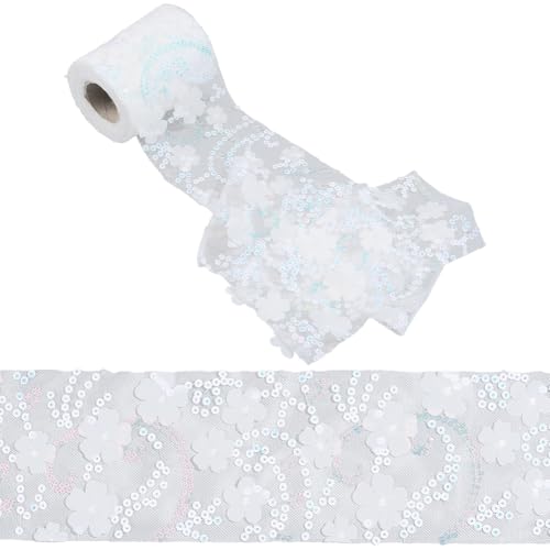 GORGECRAFT 9 m Blumen Spitzenband 10cm Weiß Bestickte Pailletten Spitzennetzbesatz Tüll Gurtband Schleifenherstellung Band Blumenapplikation Nähen Bastelbedarf Randbesatz Für Hochzeit Brautkleidung GORGECRAFT 9 m Blumen Spitzenband 10cm Weiß Bestickte Pailletten Spitzennetzbesatz Tüll Gurtband Schleifenherstellung Band Blumenapplikation Nähen Bastelbedarf Randbesatz Für Hochzeit Brautkleidung von GORGECRAFT