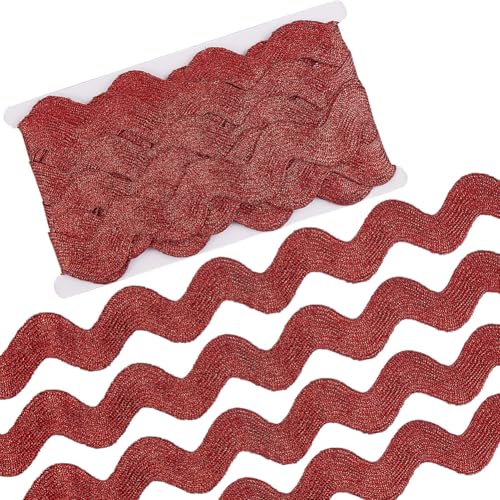 GORGECRAFT 9.1 m 4cm Metallisch Weihnachtlich Rot Rick Rack Trim Große Welle Biege Fransenband Jumbo Gewellten Rand Band RIC Rac Stoff Trim Zickzack Für Nähen Hochzeitskleid Party Geschenkverpackung GORGECRAFT 9.1 m 4cm Metallisch Weihnachtlich Rot Rick Rack Trim Große Welle Biege Fransenband Jumbo Gewellten Rand Band RIC Rac Stoff Trim Zickzack Für Nähen Hochzeitskleid Party Geschenkverpackung von GORGECRAFT