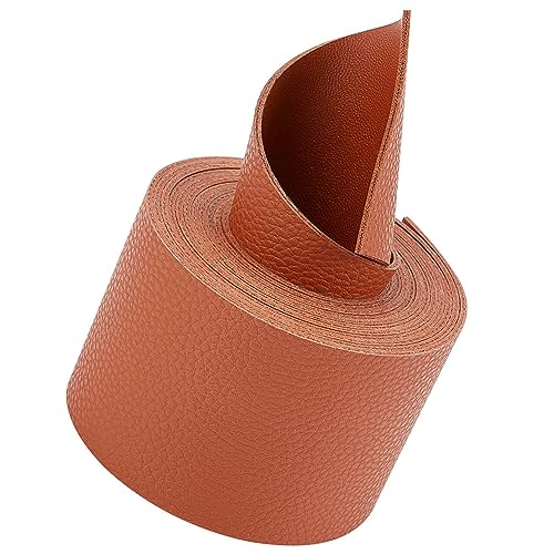 GORGECRAFT Doppelseitiger Hellbrauner Lederstreifen 79" langes Strukturiertes Lederband Mit Litschi-Muster 2" breite Ledergürtelstreifen Glänzendes Weiches PU-Lederband Rollenzubehör Für Basteln GORGECRAFT Doppelseitiger Hellbrauner Lederstreifen 79" langes Strukturiertes Lederband Mit Litschi-Muster 2" breite Ledergürtelstreifen Glänzendes Weiches PU-Lederband Rollenzubehör Für Basteln von GORGECRAFT