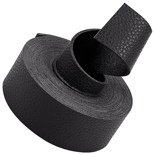 GORGECRAFT Doppelseitiger Schwarzer Flacher Lederstreifen 79" Langer Lederriemen Mit Litschi-Muster 1" breite Glänzende Weiche Kunstleder-Zubehör Zum Basteln Gürtel Leder Halskette Schmuckherstellung GORGECRAFT Doppelseitiger Schwarzer Flacher Lederstreifen 79" Langer Lederriemen Mit Litschi-Muster 1" breite Glänzende Weiche Kunstleder-Zubehör Zum Basteln Gürtel Leder Halskette Schmuckherstellung von GORGECRAFT