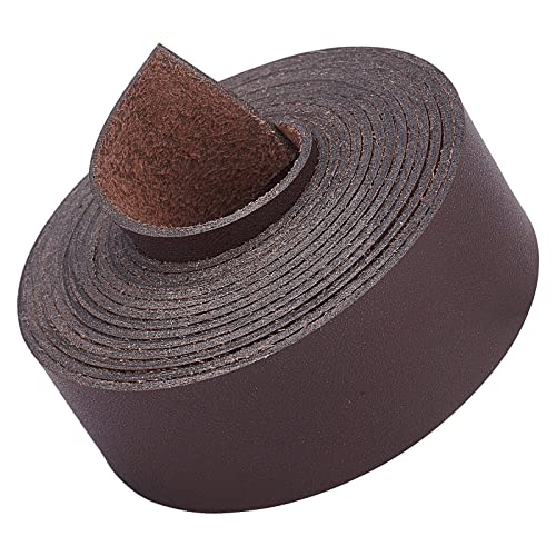 GORGECRAFT Dunkelbrauner Lederriemen 25mm Breit 200cm Lang Ledergürtelwickel Einseitig Flache Kordel Für Heimwerker Bastelprojekte Kleidung Schmuck Verpackung Taschen Möbelgriffe GORGECRAFT Dunkelbrauner Lederriemen 25mm Breit 200cm Lang Ledergürtelwickel Einseitig Flache Kordel Für Heimwerker Bastelprojekte Kleidung Schmuck Verpackung Taschen Möbelgriffe von GORGECRAFT