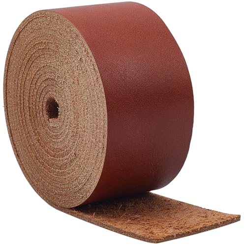 GORGECRAFT Echtes Flaches Lederband 2m X 37.5mm Rindslederriemen 1.8mm Dicke Streifen Aus Echtem Leder Ölgegerbt Glänzend Vollnarbig Aus Rindsleder Schnüre Für Werkzeuge Werkstatt DIY Sienaerde GORGECRAFT Echtes Flaches Lederband 2m X 37.5mm Rindslederriemen 1.8mm Dicke Streifen Aus Echtem Leder Ölgegerbt Glänzend Vollnarbig Aus Rindsleder Schnüre Für Werkzeuge Werkstatt DIY Sienaerde von GORGECRAFT