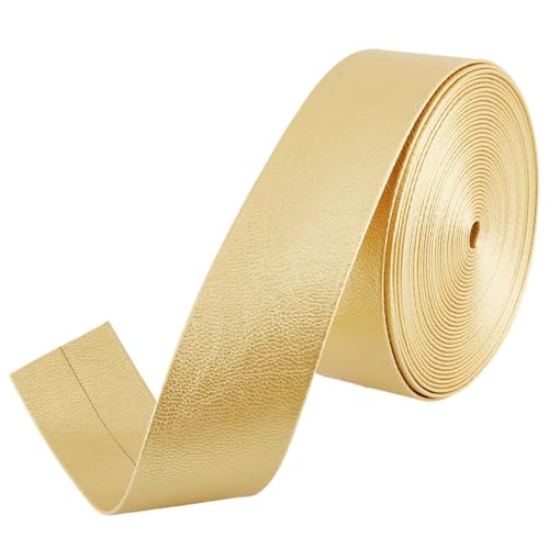 GORGECRAFT Faltbare Lederstreifen, goldfarben, flach, 1 mm dick, PU-Besatzband, Lammfell-Maserung, Kunstlederriemen, Faden für DIY, Handwerk, Armband, Schmuckherstellung, Werkzeug, Werkstatt, 5 m x 30 GORGECRAFT Faltbare Lederstreifen, goldfarben, flach, 1 mm dick, PU-Besatzband, Lammfell-Maserung, Kunstlederriemen, Faden für DIY, Handwerk, Armband, Schmuckherstellung, Werkzeug, Werkstatt, 5 m x 30 von GORGECRAFT