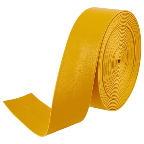 GORGECRAFT Faltlederstreifen, 5 m, 30 mm breit, flache Kunstlederschnur, PU-Kantenbesatz, 1 mm dick, Goldrute, Lammleder, genarbt, Kunstlederriemen, Faden für Bastelarbeiten, Armbänder GORGECRAFT Faltlederstreifen, 5 m, 30 mm breit, flache Kunstlederschnur, PU-Kantenbesatz, 1 mm dick, Goldrute, Lammleder, genarbt, Kunstlederriemen, Faden für Bastelarbeiten, Armbänder von GORGECRAFT