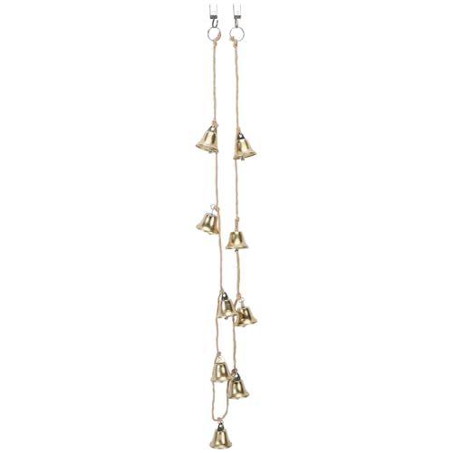 GORGECRAFT Hängende Kuhglocken Antik Bronze Metall Eisen Vintage Rustikal Juteseil Inspiriert Dekoratives Glücksglocken Cluster Glockenspiel Mit Clips Für Haustüren Wände Weihnachtskränze Party Dekor GORGECRAFT Hängende Kuhglocken Antik Bronze Metall Eisen Vintage Rustikal Juteseil Inspiriert Dekoratives Glücksglocken Cluster Glockenspiel Mit Clips Für Haustüren Wände Weihnachtskränze Party Dekor von GORGECRAFT
