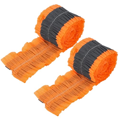 GORGECRAFT Krepppapier-Luftschlangen zum Aufhängen, 50 x 7,9 cm, Schwarz / Orange, Halloween, hängende Party, Luftschlangen, Hintergrund für Hochzeit, Geburtstag, Dekoration, Erntedankfest, Urlaub GORGECRAFT Krepppapier-Luftschlangen zum Aufhängen, 50 x 7,9 cm, Schwarz / Orange, Halloween, hängende Party, Luftschlangen, Hintergrund für Hochzeit, Geburtstag, Dekoration, Erntedankfest, Urlaub von GORGECRAFT