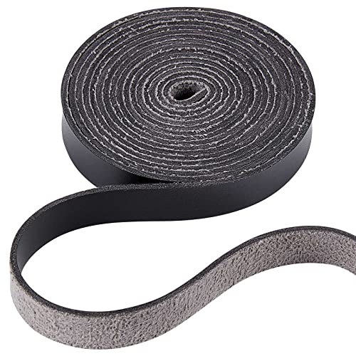 GORGECRAFT Lederbandstreifen, 1,27 cm breit, 2 m lang, Ledermaserung, schwarz, Gürtelwickel, einseitig, flache Schnur für Halsketten, Gürtel, DIY-Projekte, Kleidung, Griffe, Haustierhalsbänder, GORGECRAFT Lederbandstreifen, 1,27 cm breit, 2 m lang, Ledermaserung, schwarz, Gürtelwickel, einseitig, flache Schnur für Halsketten, Gürtel, DIY-Projekte, Kleidung, Griffe, Haustierhalsbänder, von GORGECRAFT