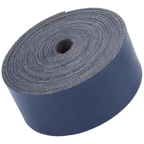 GORGECRAFT Lederriemen Für Handwerk 25mm breites Flaches Kabel DIY Lederband 78 Zoll(2m) Lang Zum Herstellen von Taschenriemen Ledergürtel Möbelgriffe Marineblau von GORGECRAFT