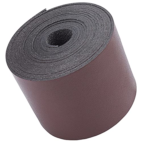 GORGECRAFT Lederriemen Streifen 50mm Breites Kunstleder Flachband DIY Lederband 78 Zoll (2m) Lang Für Die Herstellung von Taschenriemen Ledergürtel Möbelgriffe Kaffee von GORGECRAFT