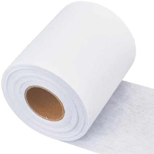 GORGECRAFT Leichtes Aufbügelbares Vlies 10cm X 20m Weiß Aufbügelbare Polyester-Bekleidungseinlage Einseitige Einlage Zum Nähen Quilten Basteln Taschen Kragen Manschetten Kleider GORGECRAFT Leichtes Aufbügelbares Vlies 10cm X 20m Weiß Aufbügelbare Polyester-Bekleidungseinlage Einseitige Einlage Zum Nähen Quilten Basteln Taschen Kragen Manschetten Kleider von GORGECRAFT