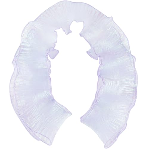 GORGECRAFT Organza-Spitzenstoff mit Rüschen, Retro-Rüschen, plissiert, Chiffonbesatz, Polyester-Bordüre, Spitzenstoff für Heimwerker, Hochzeitskleid, Handwerk, Heimdekoration, Himmelblau GORGECRAFT Organza-Spitzenstoff mit Rüschen, Retro-Rüschen, plissiert, Chiffonbesatz, Polyester-Bordüre, Spitzenstoff für Heimwerker, Hochzeitskleid, Handwerk, Heimdekoration, Himmelblau von GORGECRAFT
