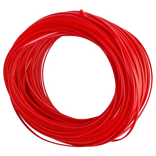 GORGECRAFT Rattan-Weberei, 30 m x 5 mm, für den Außenbereich, rot, synthetisches Rattan, Reparatur-Set, Flachkorb, Gurtband, Korbgeflecht, Terrassenstuhl, Sofas, Reparaturzubehör für Rasen, Möbel von GORGECRAFT