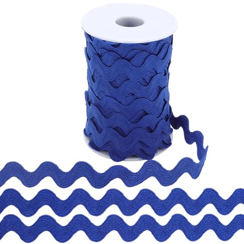 GORGECRAFT Rick Rack Trim 25 Yards 10mm Breit Gewelltes Biegeband Dunkelblau Ric Rac Fransenbesatz Zickzack Kante Zopfbesatz Welle Polyester Gurtbänder Zum Nähen DIY Handwerk Geschenkverpackung Schlei GORGECRAFT Rick Rack Trim 25 Yards 10mm Breit Gewelltes Biegeband Dunkelblau Ric Rac Fransenbesatz Zickzack Kante Zopfbesatz Welle Polyester Gurtbänder Zum Nähen DIY Handwerk Geschenkverpackung Schlei von GORGECRAFT