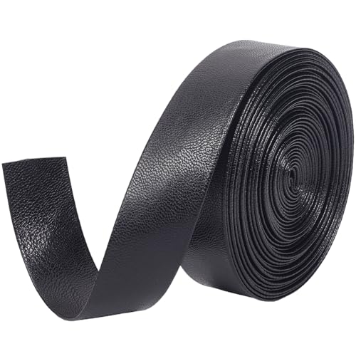 GORGECRAFT Schwarze Kunstlederriemen 5 m X 25mm Lederbesatzband Umklappbare Lederstreifen 1mm Dicke Lammfellstruktur PU Kunstleder Flache Lederschnur Zum Selbernähen Basteln Schmuckmachen GORGECRAFT Schwarze Kunstlederriemen 5 m X 25mm Lederbesatzband Umklappbare Lederstreifen 1mm Dicke Lammfellstruktur PU Kunstleder Flache Lederschnur Zum Selbernähen Basteln Schmuckmachen von GORGECRAFT