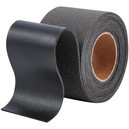 GORGECRAFT Schwarze Lederstreifen 50mm X 2m Einseitige Litschi-Maserungslederriemen 1.7mm Dick Flache Kunstlederschnur Für Heimwerkerarbeiten Gitarrengürtel Schmuckverpackungen Griffherstellung GORGECRAFT Schwarze Lederstreifen 50mm X 2m Einseitige Litschi-Maserungslederriemen 1.7mm Dick Flache Kunstlederschnur Für Heimwerkerarbeiten Gitarrengürtel Schmuckverpackungen Griffherstellung von GORGECRAFT