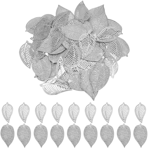 GORGECRAFT Silberfarbene Blätter zum Basteln, ausgehöhlte Metallblätter, rustikale Metallblätter, Ornament, Weihnachtsbaumschmuck zum Aufhängen, Wand-, Urlaubskranz, Hochzeit, Party, Projekt GORGECRAFT Silberfarbene Blätter zum Basteln, ausgehöhlte Metallblätter, rustikale Metallblätter, Ornament, Weihnachtsbaumschmuck zum Aufhängen, Wand-, Urlaubskranz, Hochzeit, Party, Projekt von GORGECRAFT