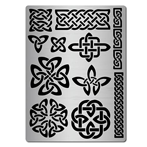 GORGECRAFT Triquetra-Knoten-Schablone Aus Metall, Wicca-Symbol, Wicca, Wiederverwendbare Schablonen, Vorlagen Zum Malen Auf Holz, Wand, Leinwand, Möbeln, Holzverbrennung, Brandmalerei Gravur GORGECRAFT Triquetra-Knoten-Schablone Aus Metall, Wicca-Symbol, Wicca, Wiederverwendbare Schablonen, Vorlagen Zum Malen Auf Holz, Wand, Leinwand, Möbeln, Holzverbrennung, Brandmalerei Gravur von GORGECRAFT