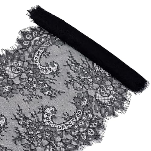GORGECRAFT Wimpernspitzenstoff 36cm Breit 3 m Lang Schwarzes Florales Besticktes Spitzennetzbesatz Vintage Häkelband Boho Druck Applikation Näh Und Bastelbedarf Für Kleidung Hochzeitskleider Nähen GORGECRAFT Wimpernspitzenstoff 36cm Breit 3 m Lang Schwarzes Florales Besticktes Spitzennetzbesatz Vintage Häkelband Boho Druck Applikation Näh Und Bastelbedarf Für Kleidung Hochzeitskleider Nähen von GORGECRAFT