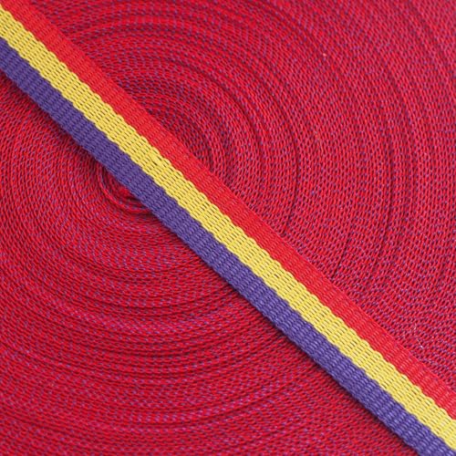 Band mit spanischer Republikanischer Flagge, 20 m x 1 cm breit, dreifarbig, horizontal, Rot, Gelb und Violett, für Bastelarbeiten, zum Sticken oder Nähen von Armbändern, Schleifen und Dekoration Band mit spanischer Republikanischer Flagge, 20 m x 1 cm breit, dreifarbig, horizontal, Rot, Gelb und Violett, für Bastelarbeiten, zum Sticken oder Nähen von Armbändern, Schleifen und Dekoration von GOS Best Supplies