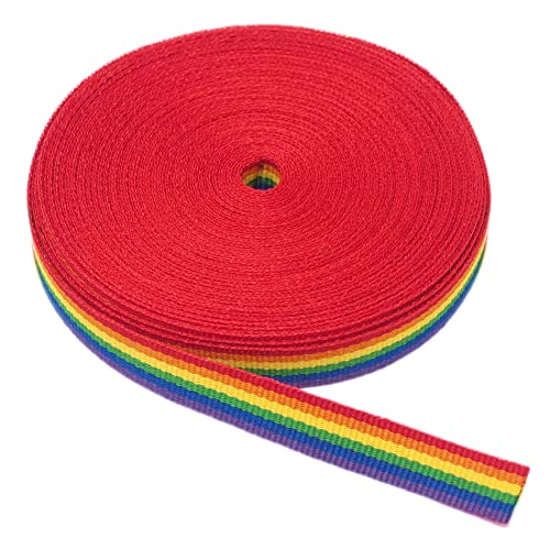 Regenbogen Flaggenband Stoffband 10 m x 1 cm Geschenkbänder, Verpackungsband Stoffband Dekoband für Basteln, Party, Kunsthandwerk, Luftballons, Hochzeiten Regenbogen Flaggenband Stoffband 10 m x 1 cm Geschenkbänder, Verpackungsband Stoffband Dekoband für Basteln, Party, Kunsthandwerk, Luftballons, Hochzeiten von GOS Best Supplies