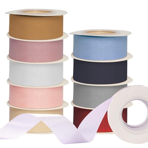 Organzaband 10 Farben Geschenkband 2,5cm x 20m Satinband Bänder Schleifenband Geschenkbänder Satinband für Geschenkverpackungen Organzaband 10 Farben Geschenkband 2,5cm x 20m Satinband Bänder Schleifenband Geschenkbänder Satinband für Geschenkverpackungen von GOSHIES