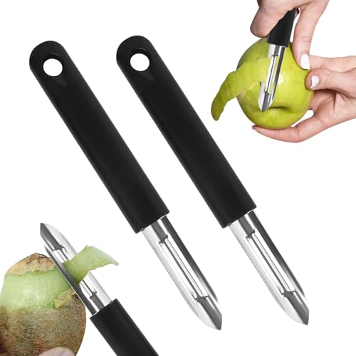 Sparschäler, 2 Stück Multifunktions Gemüseschäler, Kartoffelschäler, Schäler, Spargelschäler für Schälen von Kartoffeln, Karotten und Gurken Sparschäler, 2 Stück Multifunktions Gemüseschäler, Kartoffelschäler, Schäler, Spargelschäler für Schälen von Kartoffeln, Karotten und Gurken von GOSHIES