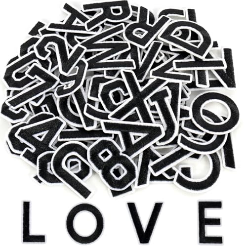 72 Stück Patches Zum Aufbügeln, Buchstaben A-Z, Zahlen 0-9, Bügelbilder Für Textilien, Flicken Zum Aufbügeln Geeignet Für Kleidung, Kleider, Hüte, Socken, Jeans, Diy-Accessoires 72 Stück Patches Zum Aufbügeln, Buchstaben A-Z, Zahlen 0-9, Bügelbilder Für Textilien, Flicken Zum Aufbügeln Geeignet Für Kleidung, Kleider, Hüte, Socken, Jeans, Diy-Accessoires von GOTDYBST
