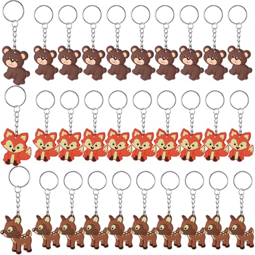 GOTDYBST 30 StüCk SchlüSselanhäNger Kinder, Tierischer SchlüSselanhäNger, Tiere Party Mitgebsel - Fuchs, BäR, Hirsch, Mitgebsel Kindergeburtstag, Langlebig, Sicher Und Geruchlos GOTDYBST 30 StüCk SchlüSselanhäNger Kinder, Tierischer SchlüSselanhäNger, Tiere Party Mitgebsel - Fuchs, BäR, Hirsch, Mitgebsel Kindergeburtstag, Langlebig, Sicher Und Geruchlos von GOTDYBST