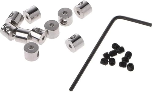 10 Stück Sicherungsstift-Verschlüsse, Stecknadel-Verschlüsse, Broschennadeln, Verriegelungsstift-Verschlüsse mit Schraubenschlüssel, Werkzeug, Stecknadelrücken, Verriegelungsstift-Verschlüsse von GOTHLO