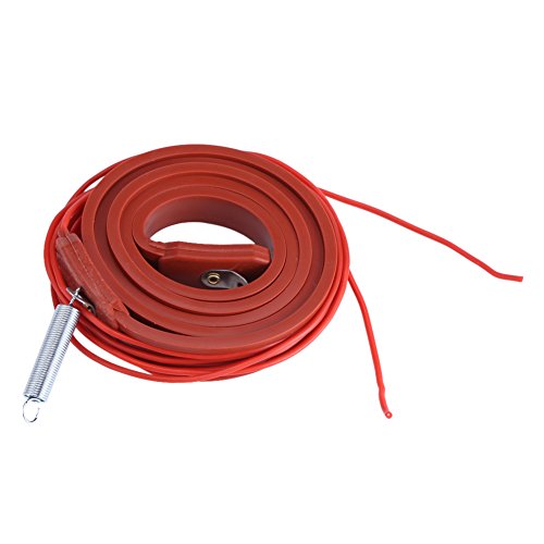 220V 80W Klimaanlage Kompressor Heizband Streifenrohr Mehrzweck Silikonkautschuk Rotwein Bierbrauen (39,4 x 0,6 Zoll) von GOTOTOP