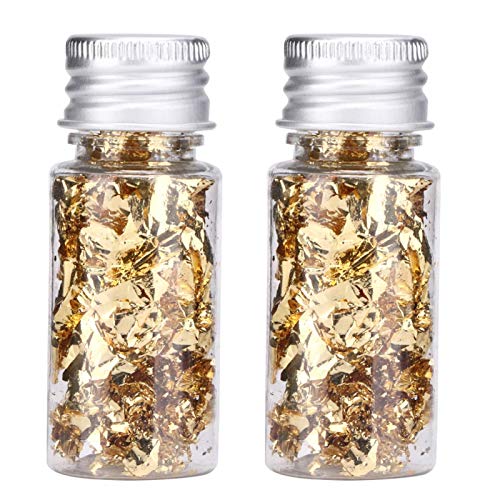GOTOTOP Blatt Gold Flocken Cupcake Goldfolienpapier, 2 Stück Essbare Folien Flocken Blattgoldblätter für Multifunktions Dekorfolienpapier Lebensmittel Dessert Kuchen Pralinen GOTOTOP Blatt Gold Flocken Cupcake Goldfolienpapier, 2 Stück Essbare Folien Flocken Blattgoldblätter für Multifunktions Dekorfolienpapier Lebensmittel Dessert Kuchen Pralinen von GOTOTOP
