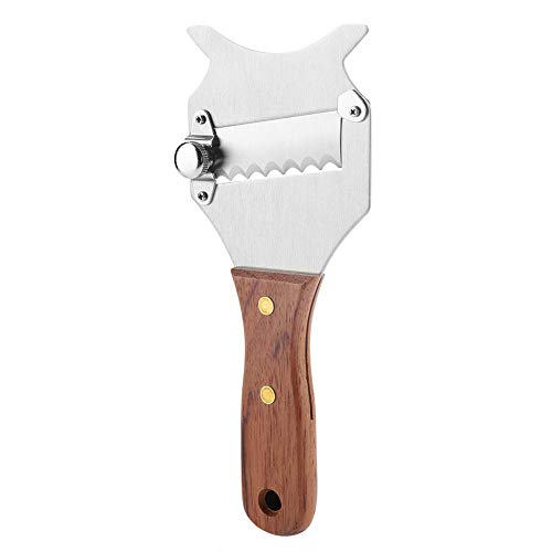 GOTOTOP Edelstahl-Trüffelschneider/Schokoladenkäse-Rasierer mit Verstellbarer Klinge und Holzgriff für Küchenkuchen Schokoladenauflauf GOTOTOP Edelstahl-Trüffelschneider/Schokoladenkäse-Rasierer mit Verstellbarer Klinge und Holzgriff für Küchenkuchen Schokoladenauflauf von GOTOTOP
