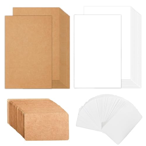 GOTRUST A6 Kraftpapier Karten, 300pcs Blanko Papier Karten Klein, 350g/m² Blanko Postkarten Karteikarten zum Selbstgestalten, Kraftpapierkarten für Heimwerken Lernen Gedächtnis - 10x15cm, 9x5.5cm GOTRUST A6 Kraftpapier Karten, 300pcs Blanko Papier Karten Klein, 350g/m² Blanko Postkarten Karteikarten zum Selbstgestalten, Kraftpapierkarten für Heimwerken Lernen Gedächtnis - 10x15cm, 9x5.5cm von GOTRUST