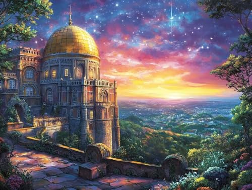 5D Diamond Painting Architektur, Künstlerisch Diamond Painting Erwachsene Kinder, DIY Crystal Art Bilder Basteln Erwachsene Anfänger Set für Heim Schlafzimmer Wohnzimmer Deko, Geschenke 30x40cm B0-OTZ 5D Diamond Painting Architektur, Künstlerisch Diamond Painting Erwachsene Kinder, DIY Crystal Art Bilder Basteln Erwachsene Anfänger Set für Heim Schlafzimmer Wohnzimmer Deko, Geschenke 30x40cm B0-OTZ von GOUFEENG