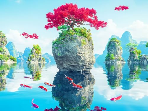5D Diamond Painting Bäume, Landschaft Diamond Painting Erwachsene Kinder, DIY Crystal Art Bilder Basteln Erwachsene Anfänger Set für Heim Schlafzimmer Wohnzimmer Deko, Geschenke 40x55 cm 18-890 5D Diamond Painting Bäume, Landschaft Diamond Painting Erwachsene Kinder, DIY Crystal Art Bilder Basteln Erwachsene Anfänger Set für Heim Schlafzimmer Wohnzimmer Deko, Geschenke 40x55 cm 18-890 von GOUFEENG