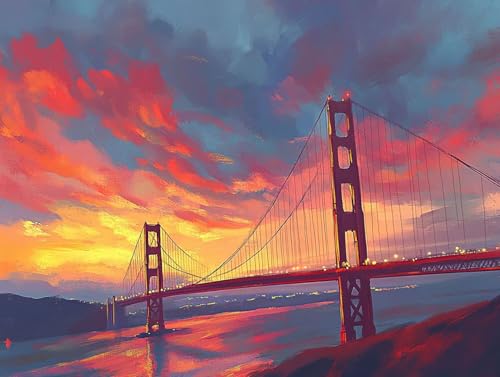 5D Diamond Painting Brücke, Landschaft Diamond Painting Erwachsene Kinder, DIY Crystal Art Bilder Basteln Erwachsene Anfänger Set für Heim Schlafzimmer Wohnzimmer Deko, Geschenke 40x55cm 30-U75 5D Diamond Painting Brücke, Landschaft Diamond Painting Erwachsene Kinder, DIY Crystal Art Bilder Basteln Erwachsene Anfänger Set für Heim Schlafzimmer Wohnzimmer Deko, Geschenke 40x55cm 30-U75 von GOUFEENG