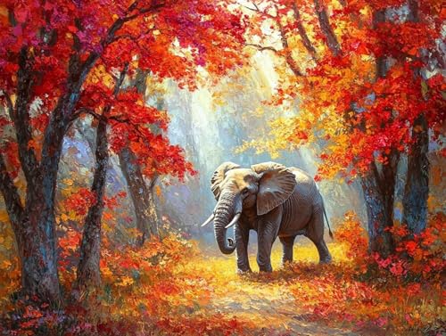 5D Diamond Painting Elefant, Landschaft Diamond Painting Erwachsene Kinder, DIY Crystal Art Bilder Basteln Erwachsene Anfänger Set für Heim Schlafzimmer Wohnzimmer Deko, Geschenke 20x30cm Y3-YNF 5D Diamond Painting Elefant, Landschaft Diamond Painting Erwachsene Kinder, DIY Crystal Art Bilder Basteln Erwachsene Anfänger Set für Heim Schlafzimmer Wohnzimmer Deko, Geschenke 20x30cm Y3-YNF von GOUFEENG