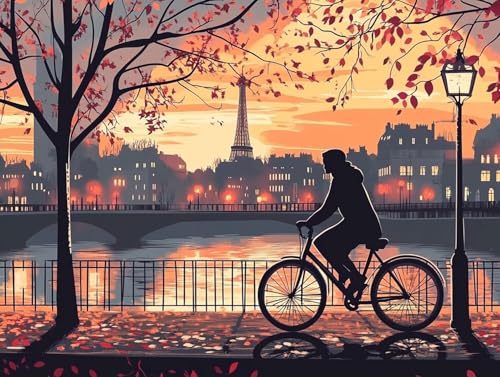 5D Diamond Painting Fahrrad, Landschaft Diamond Painting Erwachsene Kinder, DIY Crystal Art Bilder Basteln Erwachsene Anfänger Set für Heim Schlafzimmer Wohnzimmer Deko, Geschenke 20x30cm 4V-F44 5D Diamond Painting Fahrrad, Landschaft Diamond Painting Erwachsene Kinder, DIY Crystal Art Bilder Basteln Erwachsene Anfänger Set für Heim Schlafzimmer Wohnzimmer Deko, Geschenke 20x30cm 4V-F44 von GOUFEENG