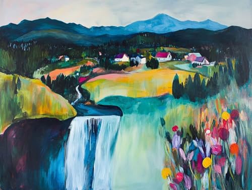 5D Diamond Painting Fall, Landschaft Diamond Painting Erwachsene Kinder, DIY Crystal Art Bilder Basteln Erwachsene Anfänger Set für Heim Schlafzimmer Wohnzimmer Deko, Geschenke Frauen 50x65 cm SK-Y5R 5D Diamond Painting Fall, Landschaft Diamond Painting Erwachsene Kinder, DIY Crystal Art Bilder Basteln Erwachsene Anfänger Set für Heim Schlafzimmer Wohnzimmer Deko, Geschenke Frauen 50x65 cm SK-Y5R von GOUFEENG